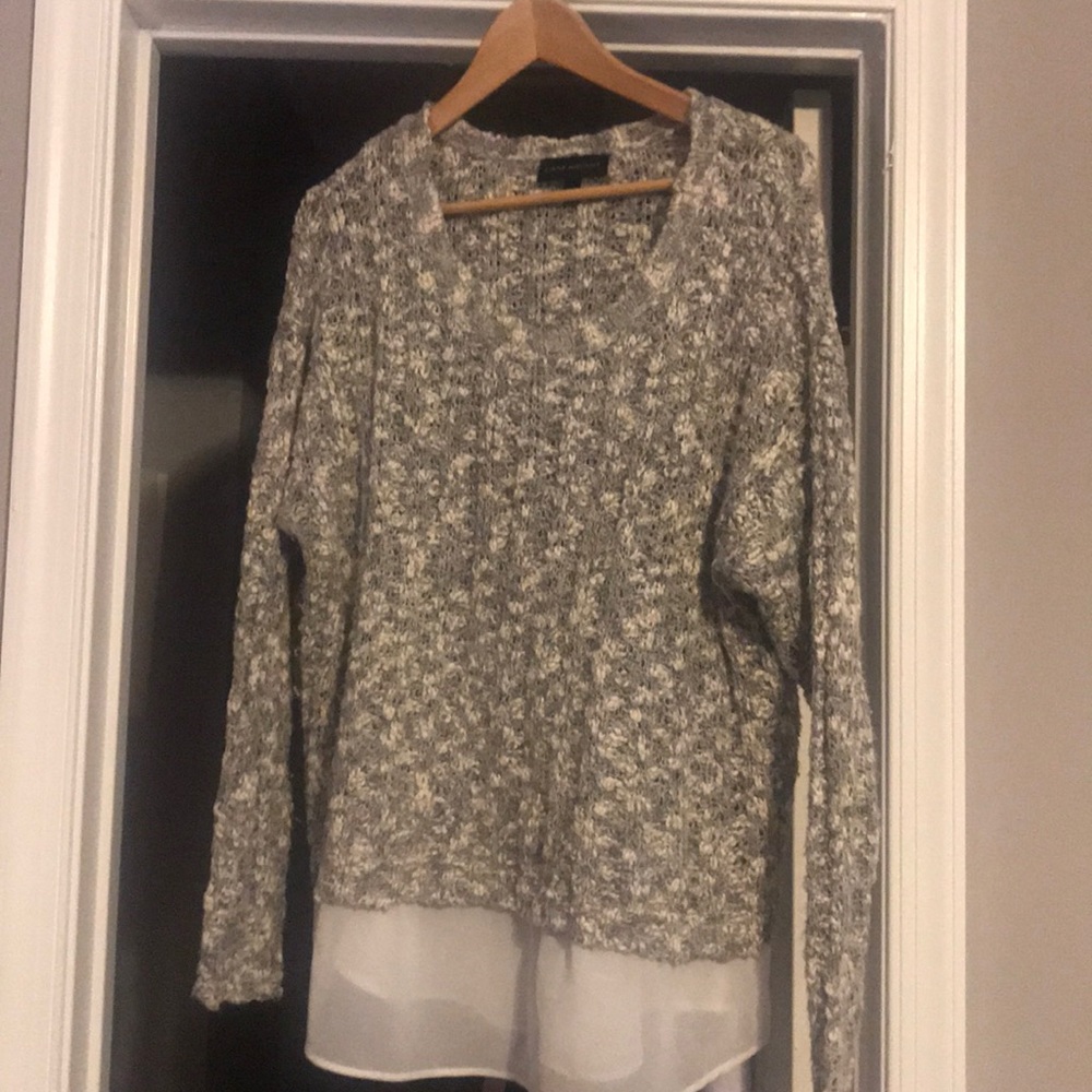 Sweater with chiffon bottom!